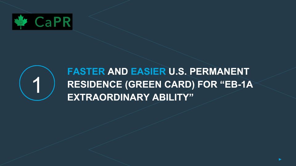 Định cư Mỹ EB-1A – Con đường nhận thẻ xanh nhanh và dễ hơn