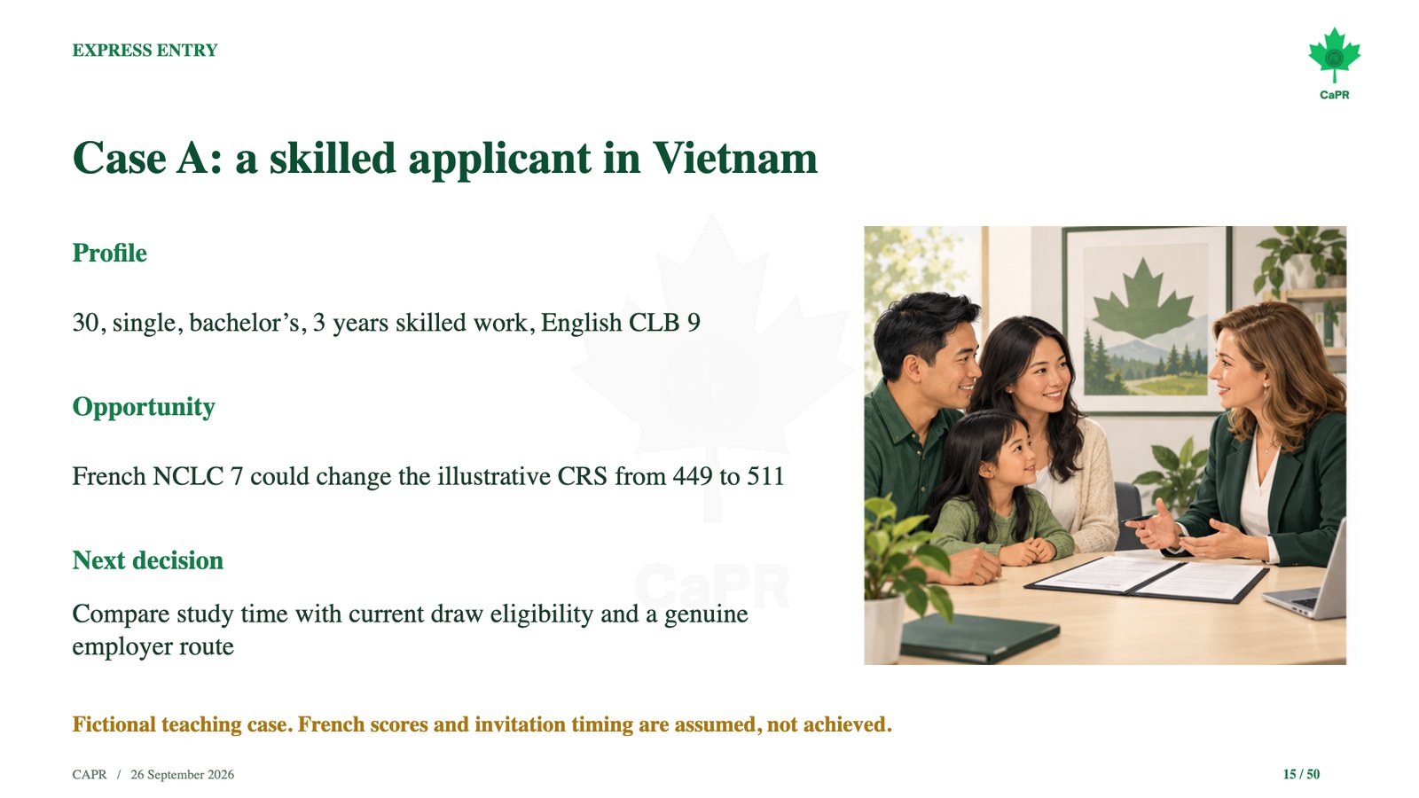 Slide webinar CaPR: Case A, người lao động tay nghề tại Việt Nam tăng điểm CRS