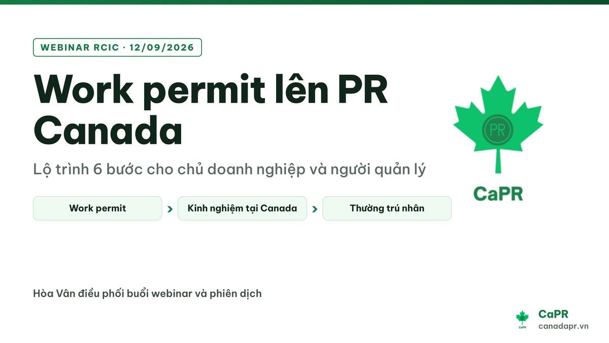 work permit lên PR Canada work permit lên PR Canada
