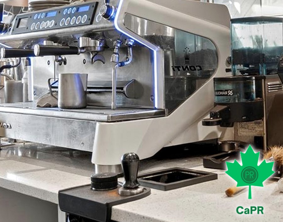 Một góc máy espresso