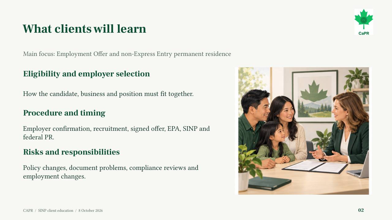 Slide 2 - Nội dung webinar SINP: điều kiện, quy trình, rủi ro