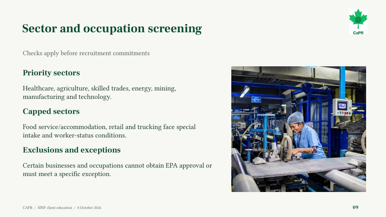 Slide 9 - Sàng lọc ngành và nghề trong SINP