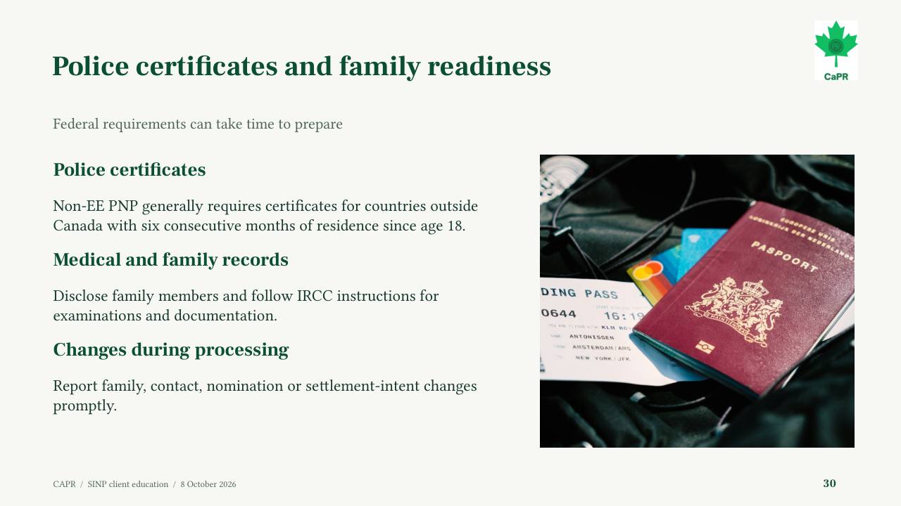 Slide 30 - Lý lịch tư pháp và chuẩn bị của gia đình