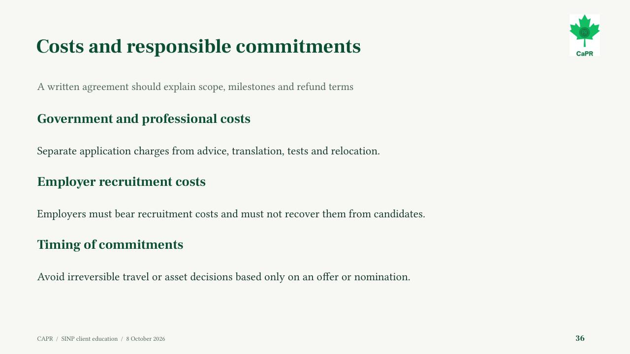 Slide 36 - Chi phí và các cam kết có trách nhiệm